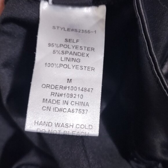 Windsor Silk-Like Black Mini Skirt M - Picture 7 of 8